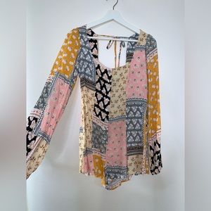 Floral Button Romper